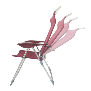 Chaise <span class=keywords><strong>de</strong></span> <span class=keywords><strong>camping</strong></span> pliable portable <span class=keywords><strong>de</strong></span> haute qualité <span class=keywords><strong>avec</strong></span> cadre en aluminium et dossier réglable pour utilisation en <span class=keywords><strong>parc</strong></span> et en cour - Product Image 3