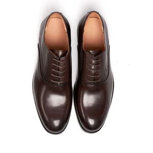 Chaussures habillées pour hommes, nouveaux styles, en cuir véritable, à lacets, bout pointu, antidérapantes, décontractées, formelles, pour le travail et le bureau - Product Image 6