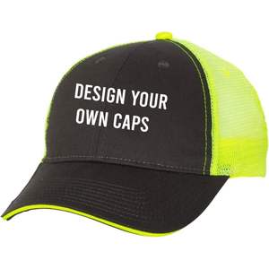 Gorra de béisbol de camionero con sándwich personalizada, algodón multicolor, estilo de moda para negocios, pesca, ciclismo, logotipo serigrafiado - Product Image 1