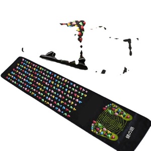 Manta para terapia de pies de una pieza al por mayor, versión para el dolor plantar doméstico, placa de presión para los dedos, versión para los dedos, masajeador de pies con guijarros - Product Image 6
