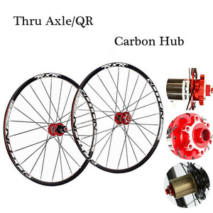 RXR — jeu de roues de bicyclette de 26/27 pouces, en moyeu de carbone, jante de bicyclette 7-11S, pneu à disque, 5/29 - Product Image 2