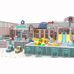 Bau-Themen-Schloss-Spielplatz Herstellung in China riesiger Indoor-Spielplatz für Kinder