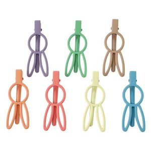 Bonitas pinzas para el cabello con orejas de conejo, clip lateral de 12 cm para mujer, uso diario, material de hierro - Product Image 5