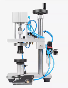 वायवीय इत्र बोतल कैप क्लोजिंग मशीन (प्लास्टिक-एल्यूमीनियम कैप क्रिमर) - Product Image 1