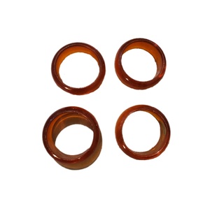 Servilleteros de resina redondos de lujo con acabado de superficie brillante pulido para una mesa elegante a un precio asequible - Product Image 5