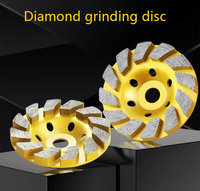 Disque abrasif turbo diamanté personnalisable 100 mm, dureté moyenne, carbure de silicium pour ponceuse à sol 5 mm-10 mm