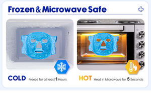 Masker Wajah Gel pendingin tidur, masker wajah Gel fleksibel masker wajah Gel dapat disetel dengan tali - Product Image 6