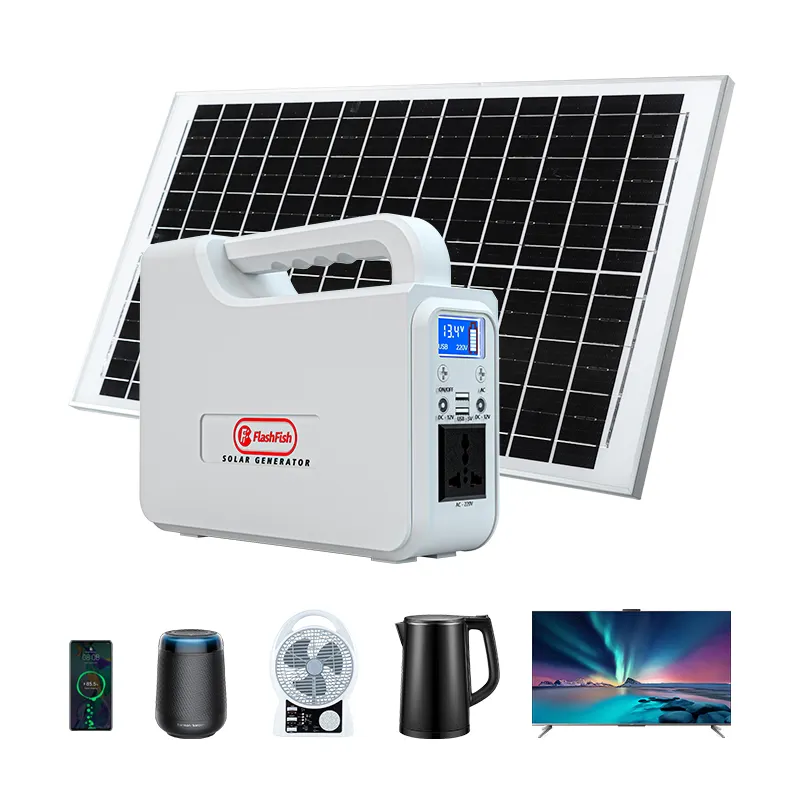 Preço barato Pequeno 300W Recarregável Solar Generator Lithium ion batteries Energy Storage Outdoor Back Up Portable Power Station
