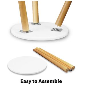 Supporto <span class=keywords><strong>per</strong></span> Piante da Interno in Legno Stile Mid-Century Moderno, Tavolino Alto <span class=keywords><strong>per</strong></span> Vasi di Fiori, Tavolino Rotondo Piccolo - Product Image 3