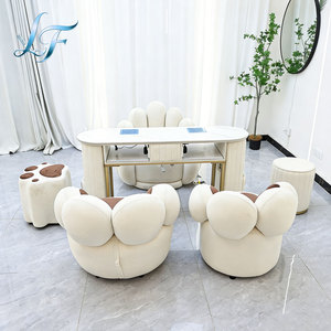 Mesas de Manicura de Lujo para Salón de Uñas, <span class=keywords><strong>Mesa</strong></span> de Arte de Uñas Moderna y Personalizada con Colector de Polvo - Product Image 3