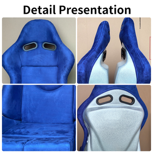 Ghế đua xe thể thao có thể điều chỉnh bằng sợi carbon Lowmax, chất liệu vải da PVC, dành cho ghế chơi game, ghế mô phỏng đua xe, ghế văn phòng - Product Image 5