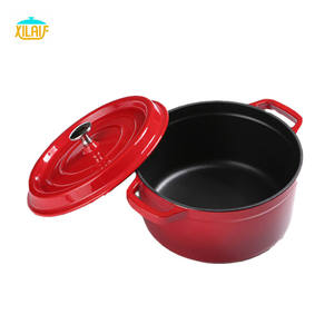 Di alta qualità 24cm bassa <span class=keywords><strong>casseruola</strong></span> padella in <span class=keywords><strong>ghisa</strong></span> smaltata pentola in <span class=keywords><strong>ghisa</strong></span> cottura <span class=keywords><strong>casseruola</strong></span> per la casa - Product Image 6