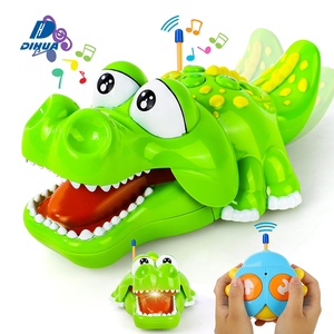 Voiture télécommandée crocodile pour tout-petits, jouet télécommandé de dessin animé pour enfants, jouet animal alligator avec lumière et musique - Product Image 1
