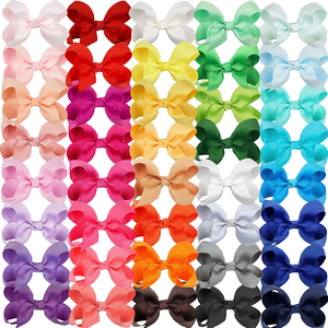 Wowei 40 Pezzi Fiocchi per Capelli Stile Europeo-Americano da 4 Pollici, Accessori per Capelli <span class=keywords><strong>con</strong></span> Clip a Coccodrillo, Fiocchi in Grosgrain per Bambine - Product Image 4