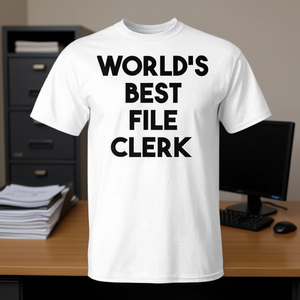 T-shirt promotionnel « Meilleur archiviste du monde » - Product Image 1