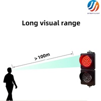Feu de signalisation à LED 2 couleurs Feu de signalisation routière Prix bas 200mm 300mm Feu de signalisation Certification CE