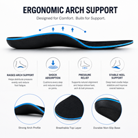 Semelles orthopédiques pour hommes et femmes, inserts de chaussures orthopédiques pour fasciite plantaire, soulagement de la douleur au talon et confort quotidien