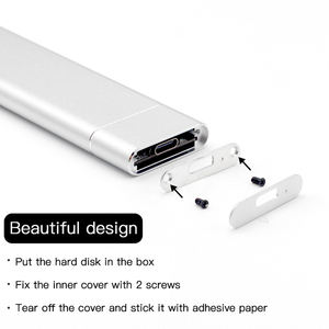 غلاف محمول USB3.1 M.<span class=keywords><strong>2</strong></span> SATA SSD يدعم بروتوكول NVME إلى Type-C حافظة معدنية صلبة ، حافظة كمبيوتر محمول هاتف SSD - Product Image 6