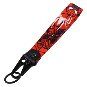 300 conceptions Anime Logo cuir aigle bec <span class=keywords><strong>porte</strong></span>-clés accessoires émerveillé héros <span class=keywords><strong>Spiderman</strong></span> moto aigle bec poignet <span class=keywords><strong>porte</strong></span>-clés - Product Image 3