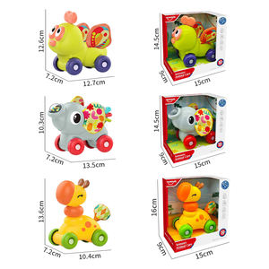 Novedades 2026: Carro de Empuje para Bebés, Juguetes Sensoriales Montessori con Forma de Animales Pequeños para Bebés de 0 a 12 <span class=keywords><strong>Meses</strong></span> con Sonajero, Mordedor y Rotación - Product Image 5