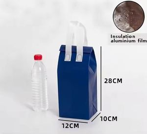 Sac isotherme personnalisé en non-tissé à motif lettres, jetable, pour tasses individuelles, idéal pour les boutiques de thé au lait, café et boissons - Product Image 2