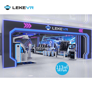 Simulador de tiro de realidad Virtual interior LEKE VR, parque de atracciones de fibra de vidrio, máquina de juego de <span class=keywords><strong>cine</strong></span>, arena multijugador para tema - Product Image 2