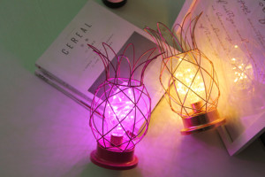 High Quality Iron Metal Shade Switch Control LED Christmas Decoration <strong>Lights</strong> Modern <strong>Pineapple</strong> Design for Living Room Smart Home - Product Image 6