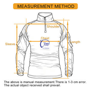 Mens छलावरण सामरिक प्रशिक्षण 1/4 ज़िप Camo शीर्ष लंबी बांह की शर्ट - Product Image 4