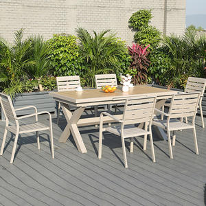 Tables et chaises pliantes en acier empilables pour économiser <span class=keywords><strong>de</strong></span> l'espace avec trou pour parasol pour <span class=keywords><strong>petite</strong></span> <span class=keywords><strong>terrasse</strong></span> d'appartement - Product Image 5