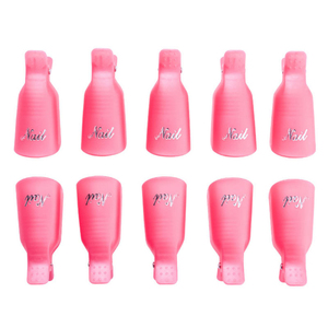 10 piezas/bolsa, Clip de Plástico <span class=keywords><strong>para</strong></span> Remover <span class=keywords><strong>Uñas</strong></span> Acrílicas, <span class=keywords><strong>para</strong></span> Esmalte de Gel UV LED, Color Morado Rosa, Herramientas de Manicura, Suministros <span class=keywords><strong>para</strong></span> Profesionales - Product Image 5