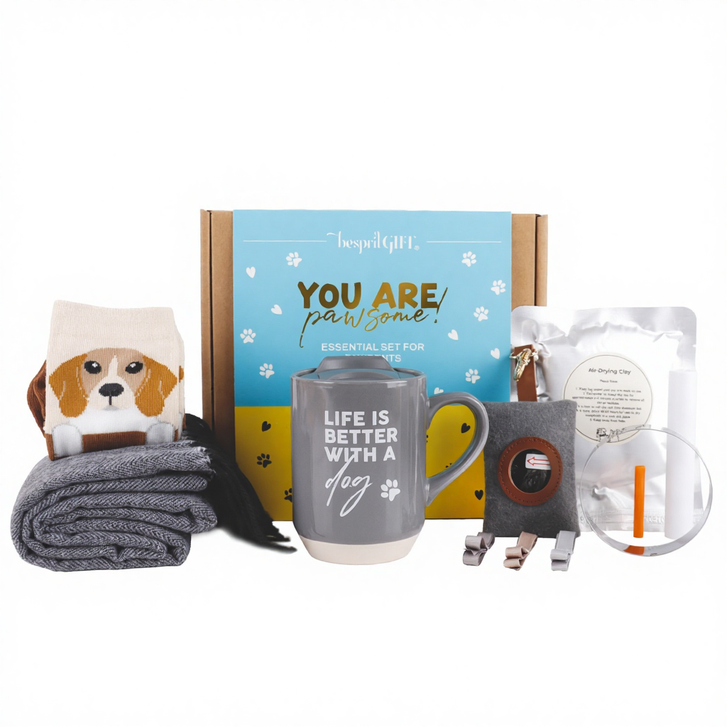 Coffret cadeau pour parents de chiens en tournée