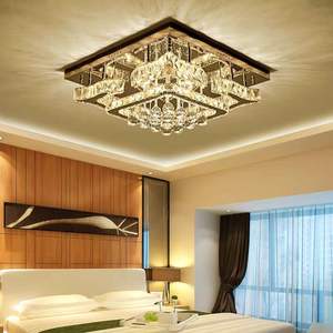 Plafonniers LED carrés intelligents Boule de cristal montée en surface Plafonnier encastré Lumière naturelle blanche - Product Image 2