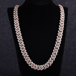 Starsgem colar prata moissanite cubano s925, pronto para enviar venda quente, colar adequado para homens e mulheres. - Product Image 3