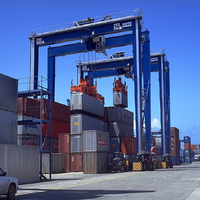 Grue portique à double poutre 15 tonnes 32 tonnes, grue portique montée sur rail pour manutention de conteneurs en chantier naval - Offre Spéciale