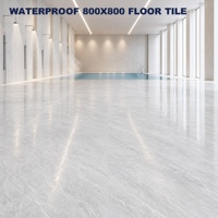 Carrelage en porcelaine gris imperméable 800x800 pour salle de bain, douche, terrasse de piscine, hôtel, villa, appartement, projets commerciaux