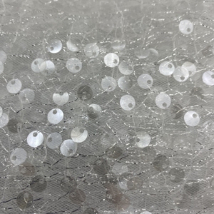 Tela de gasa de encaje con cuentas de tul Para Boda nupcial de lujo, cuentas bordadas con lentejuelas de cristal, patrón geométrico tradicional - Product Image 4