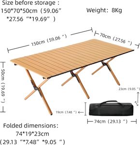 Modern Portable Carbon Steel <b>Folding</b> <b>Table</b> Outdoor Camping <b>Table</b> Metal Egg Roll <b>Table</b> - Product Image 2
