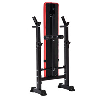 Banc de musculation pliable multifonction en acier, station d'haltères, équipement d'entraînement complet pour la maison, portable