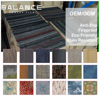 Balance Neues Design Büro-Teppichfliesen Abnehmbare Dicke Kommerzielle Quadratische Nylon 50x50cm Schlingenflor-Teppichfliesen