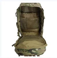 Sac à dos tactique de voyage haut de gamme 45L en tissu Cordura Nylon 1000D imperméable avec fermeture éclair, doublure et design camouflage tendance pour l'extérieur