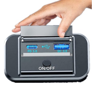 Loại-C PD kép <span class=keywords><strong>USB</strong></span> sạc xe hơi Adapter Ổ Cắm Sạc Nhanh 12V/24V bảng điều khiển điện - Product Image 3