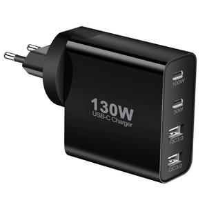 Công suất cao 130W loại C sạc <span class=keywords><strong>4</strong></span> cổng PD <span class=keywords><strong>3</strong></span>.<span class=keywords><strong>0</strong></span> sạc nhanh chúng tôi EU sạc du lịch Điện thoại di động sạc điện thoại Hai Mươi Lưu ý hai mươi - Product Image 4