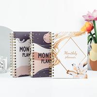 2025-2026 Vente en gros pas cher A5 couverture en papier à reliure spirale planificateur de budget personnalisé cahiers à spirale