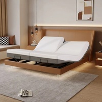 Base de lit électrique intelligente à gravité zéro avec matelas en mousse à mémoire de forme, cadre de lit ergonomique pour un sommeil sain, mobilier de chambre principale