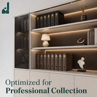 Gabinete de Almacenamiento Minimalista con Múltiples Compartimentos, Archivador para Exhibición, Uso en Oficinas Comerciales y Decoración de Proyectos