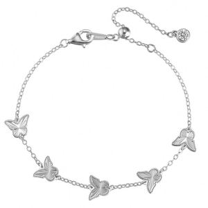 Dylam Charm Elegance Fine Jewelry S925 Silver Rhodium Gold Plated Link Chain Butterfly 5A Cubic Zirconia <b>Adjustable</b> <b>Bracelets</b> - Product Image 1