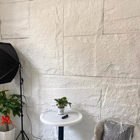 Autocollants muraux en pierre simulée PU, imperméables et ignifuges, pour hôpitaux et hôtels, design moderne, décoration intérieure
