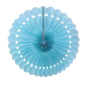 Abanico de papel con diseño de panal de abeja brillante para decoración de techos y paredes en fiestas y festivales - Product Image 3