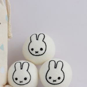 Adoucissant pour tissus en laine de Nouvelle-Zélande 100% biologique, sans produits chimiques, lot de 6, 7 cm, boule de séchage en laine écologique - Product Image 1