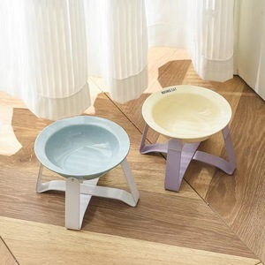 Cuenco de Comida Lenta para mascotas con soporte de hierro antigolpes y protección de vértebras cervicales suministros para <span class=keywords><strong>el</strong></span> hogar para comida para gatos y perros - Product Image 1